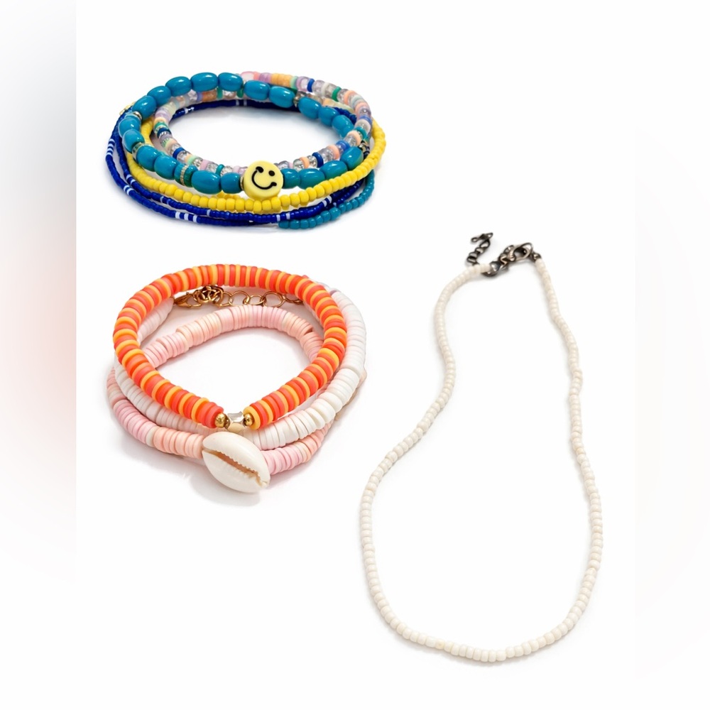 Colorful Beaded Kids Bracelet Set